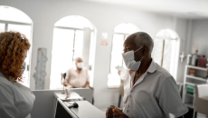 Patient at a clinic