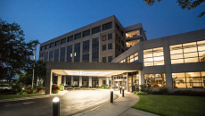 Generic hospital at night