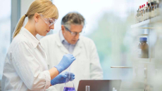Workers in a lab
