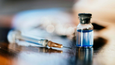 Syringe and bottle