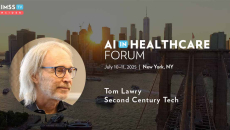Tom Lawry, Second Century Tech_Sunrise on the Brooklyn Bridge Photo by Pgiam/Creatas Video+/Getty Images