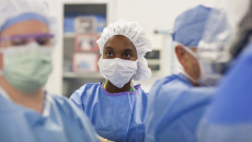Surgeons in a hospital