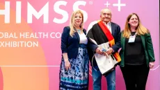 Speakers at a HIMSS conference session on Indigenous peoples