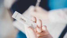 A COVID-19 home test. Photo: Violeta Stoimenova/Getty Images