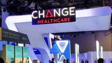 Change Healthcare booth at a HIMSS Global Conference