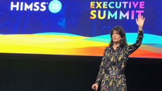ROI Institute CEO Patti Phillips asks for a show of hands during the HIMSS25 Executive Summit