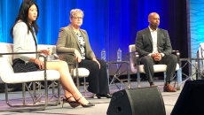 Yenli Wong, associate partner McKinsey &amp; Co., Mary Clancy, chief digital officer at Premier Health, and Albert Marinez, chief analytics officer at Intermountain Healthcare