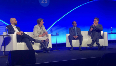 The panelists on stage