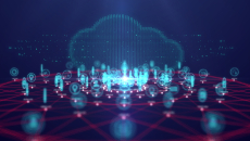 Application icons with cloud image in background