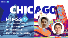 Michael Hasselberg, the University of Rochester's chief digital health officer, and Dr. Justin Norden, a partner at GSR Ventures.