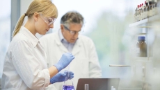 Lab workers