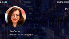 Lisa S. Stump at Mount Sinai Health System_Part 1_Digital tunnel with abstract particles Photo by sankai/iStock/Getty Images Plus