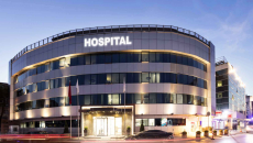 Modern hospital building