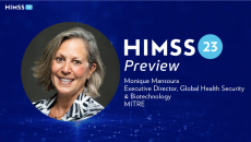 MITRE's executive director of global health security and biotechnology, Monique Mansoura