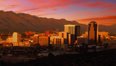 City of Tucson, Arizona at sunrise or sunset
