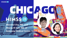 Dr. Wonchul Cha, CMIO and director of the Digital Innovation Center, and Dr. Meong Hi Son, vice director of the Digital Transformation Center.