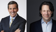 Current Humana CEO Bruce Broussard, left, and Jim Rechtin, right, who will become CEO.
