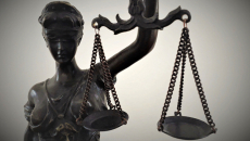 A statue of Justice holding scales