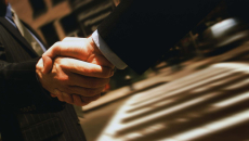 Businesspeople shaking hands