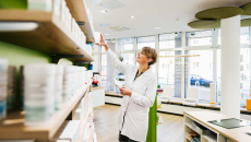 Pharmacist working