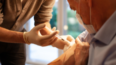 patient receiving vaccine