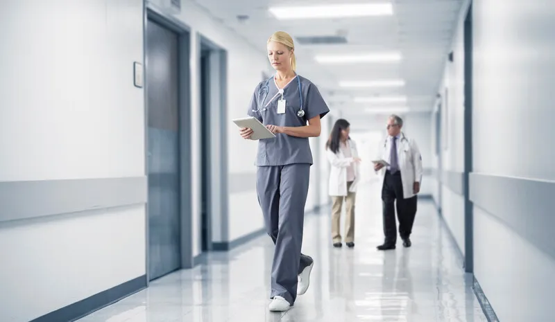 Hospital workers