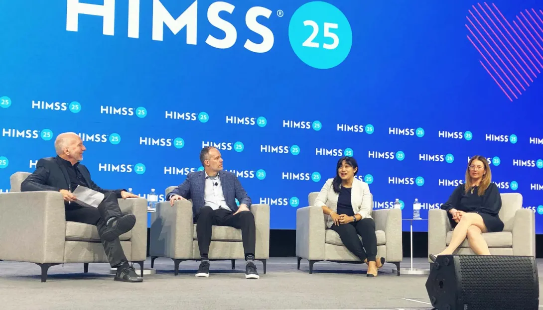 Payer panelists at the Emerge Innovation Experience at HIMSS25. Payer panelists at the Emerge Innovation Experience at HIMSS25.