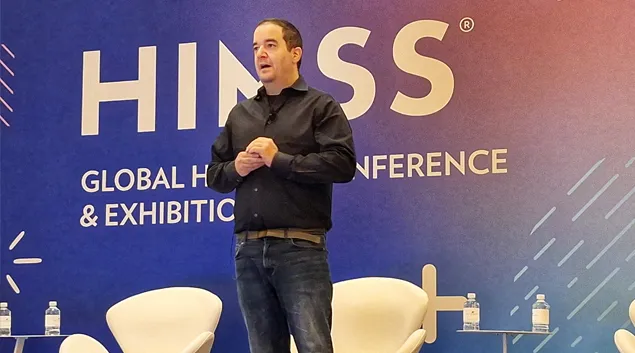 Etay Maor, chief security strategist at Cato Networks, speaks at HIMSS25 on Wednesday, March 5, 2025 Etay Maor, chief security strategist at Cato Networks, speaks at HIMSS25 on Wednesday, March 5, 2025