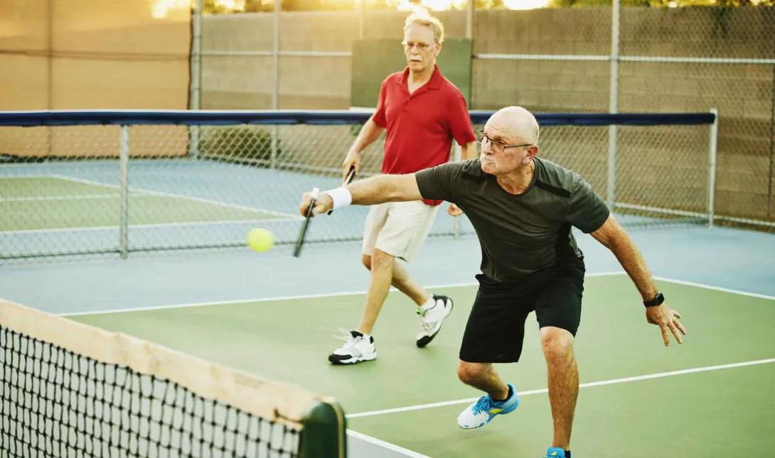 Pickleball players Pickleball players