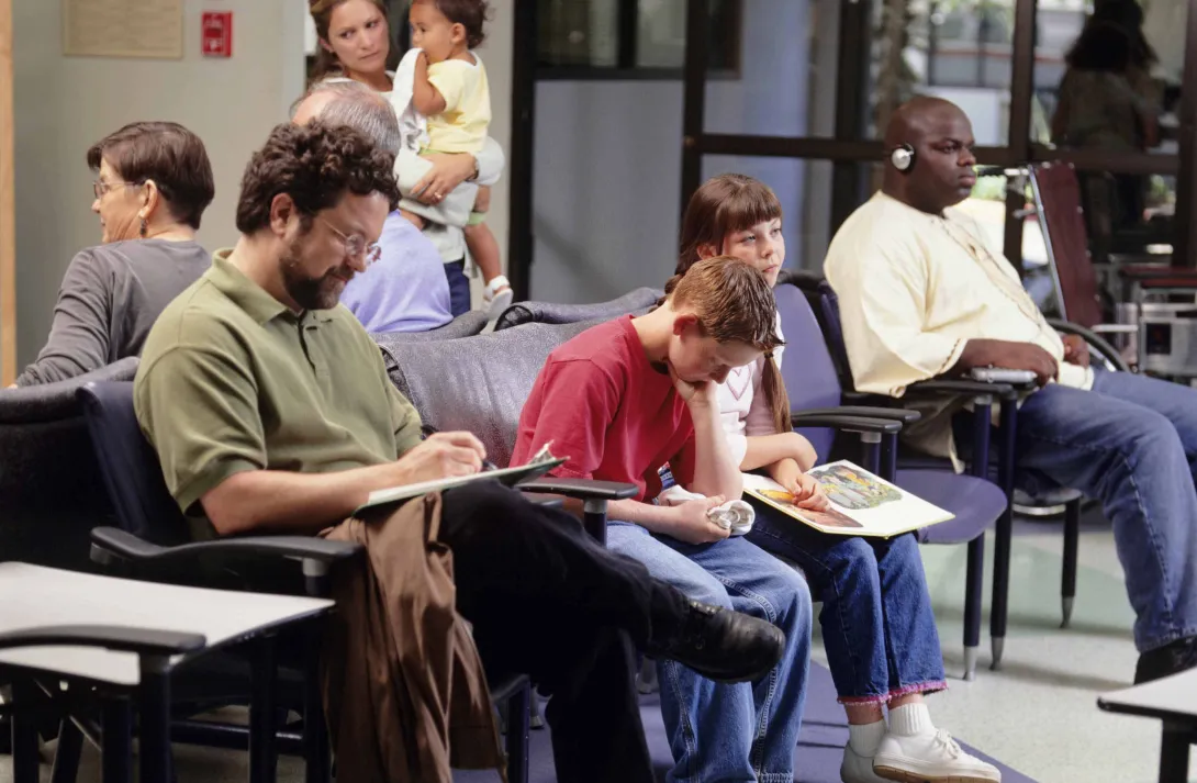 People in waiting room