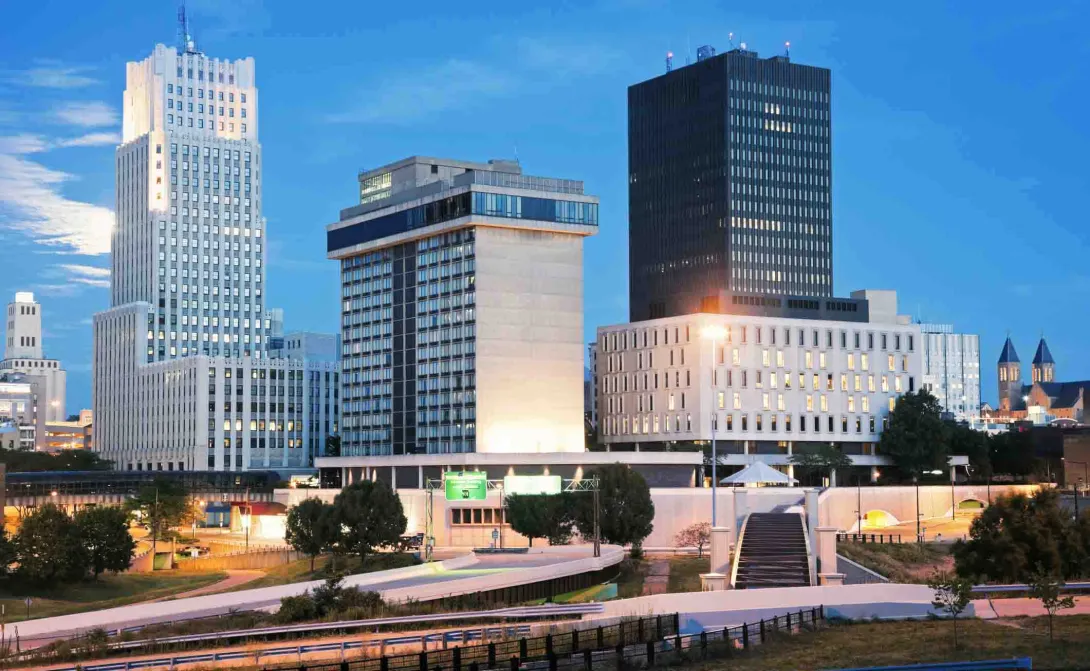 Akron, Ohio skyline