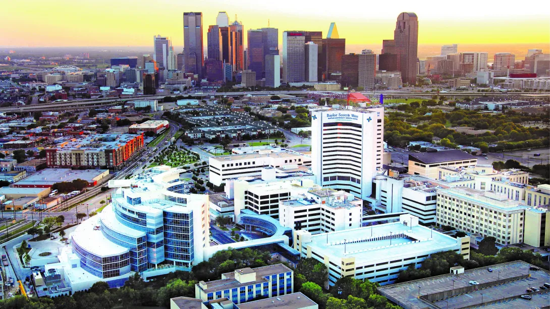 Baylor University Medical Center in downtown Dallas.