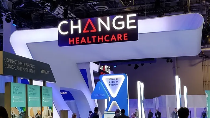Change Healthcare booth at HIMSS global conference