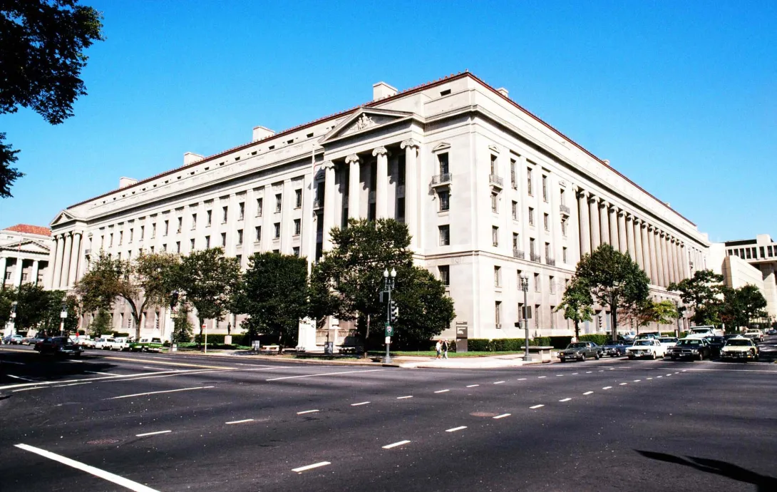 Department of Justice building in D.C.