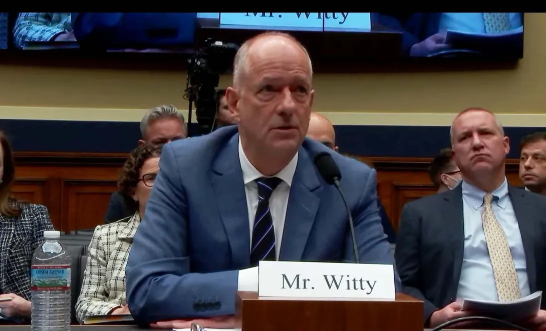 UnitedHealth Group CEO Andrew Witty/U.S. House Committee on Energy &amp; Commerce Hearing live stream screenshot