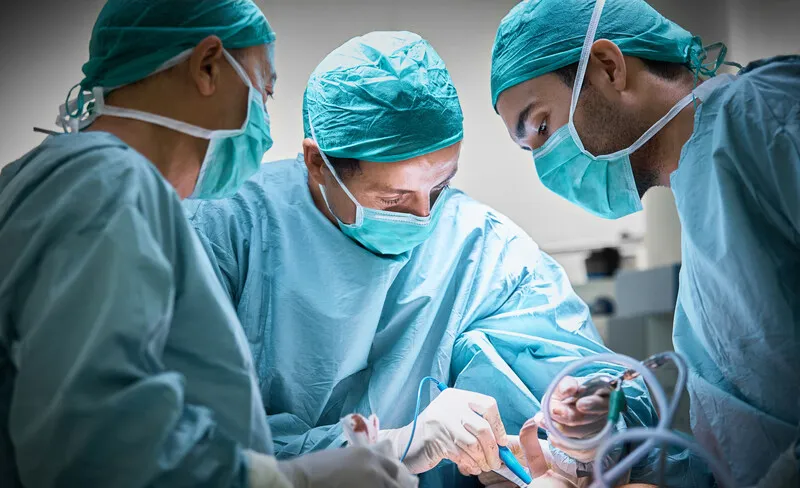 Surgeons working