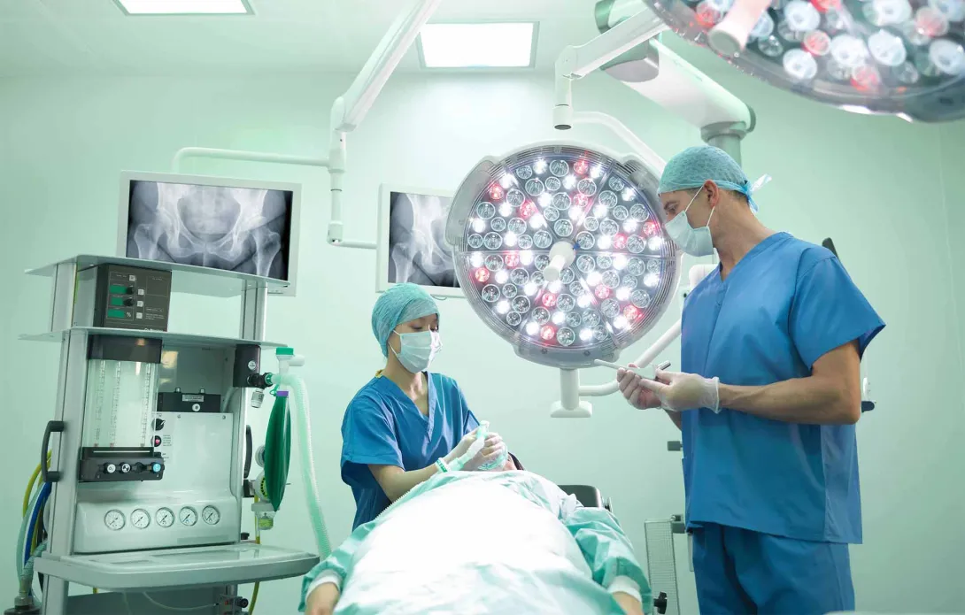 Surgeons in operating room