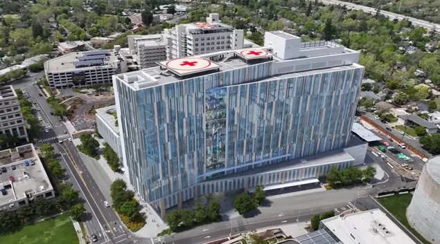 Illustration of what the new patient tower will look like