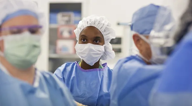 Group prepping for surgery