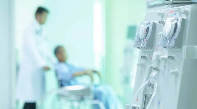 A dialysis appointment