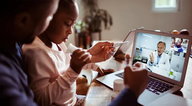 Adult and child telehealth visit